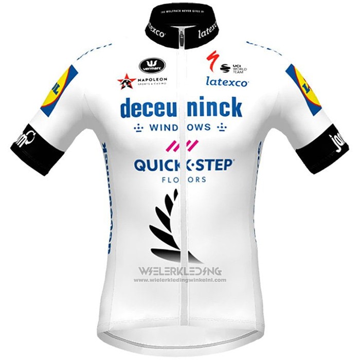2021 Fietskleding Deceuninck Quick Step Kampioen Nieuw Zeeland Korte Mouwen en Koersbroek